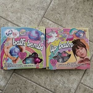 Unicorn Magic Bath bombs and Lip Balm set